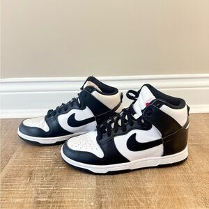 Nike Black and White High-Top Pandas